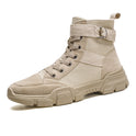 Men's Martin Boots Canvas Workwear High-Top Shoes