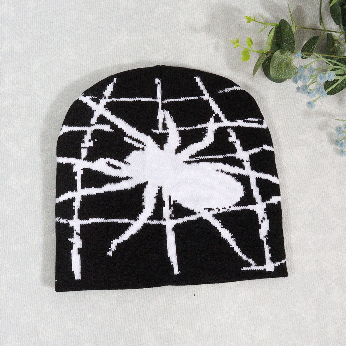 Spider Web Y2g Trendy Pullover Knitted Hat