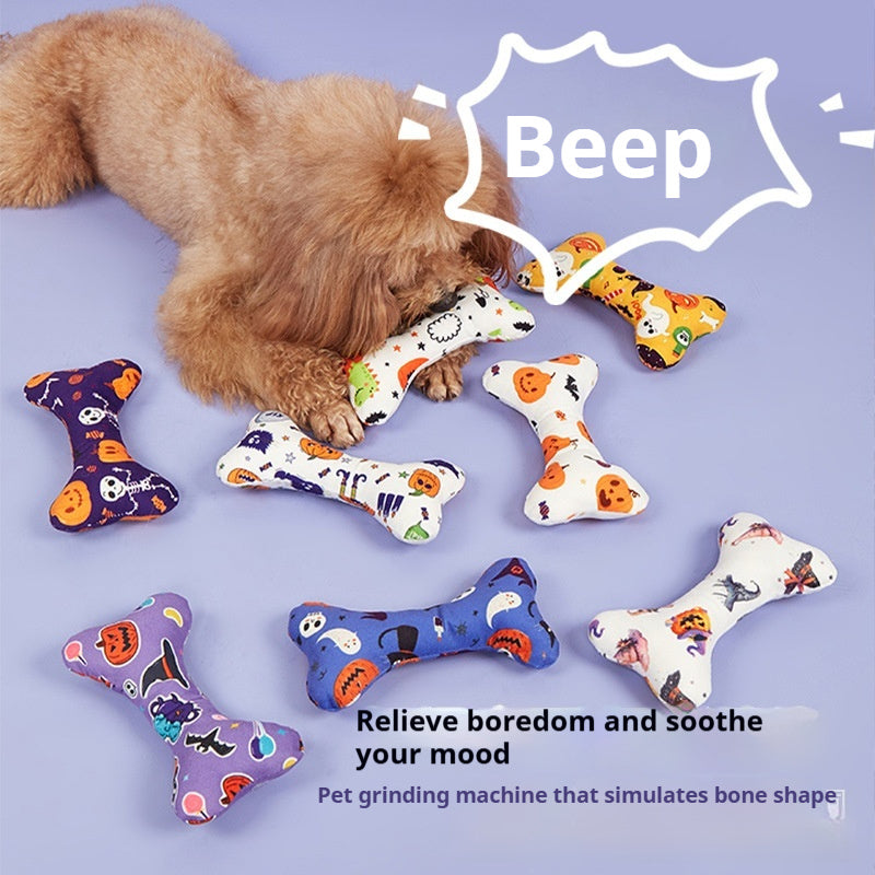 Voice Pet Halloween Bone Toy