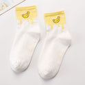 Women's Japanese Cartoon Color Matching Fruit Cotton Socks