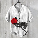 Summer Men's Shirts National Trendy Style Three Breasted