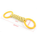 Natural Cotton Rope Dog Toys Tough And Interactive Dog Tug Toy With 2 Handle Dog Pull Rope Teeth Cleaning Puppy Chew Toy Supply