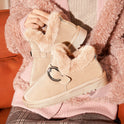 Fluffy Warm Snow Boots For Schoolgirl Bean Shoes