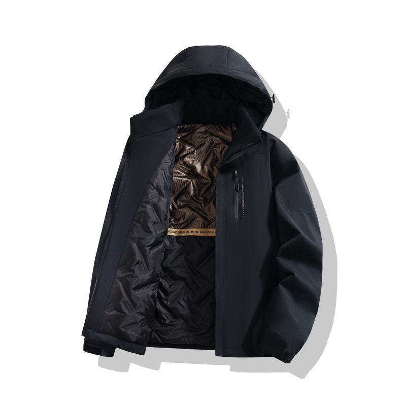 Thermal Graphene Thickened Cotton Padded Coat Couple Shell Jacket