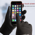 Outdoor Waterproof Autumn And Winter Fleece-lined Thermal Touch Screen Gloves