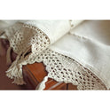 Old Coarse Cotton Linen Crochet Coffee Rod Curtain