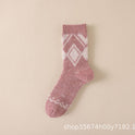 Autumn And Winter Ins Tide Mid-calf Thick Needle Double Needle Women's Socks