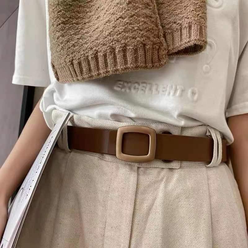 Fashion Casual Ladies Belt With Removable Square Buckle