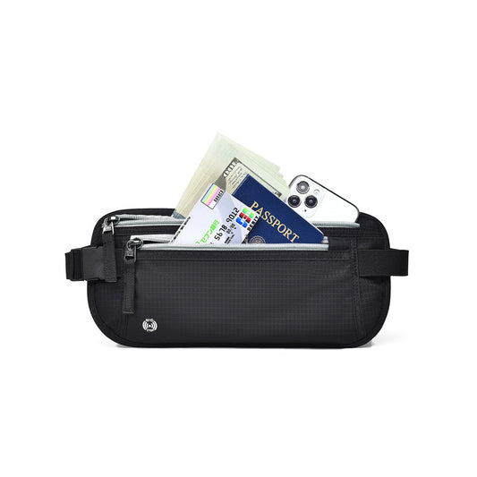 Passport Document Bag Personal Invisible Waterproof Mobile Phone Rfid Waist Bag