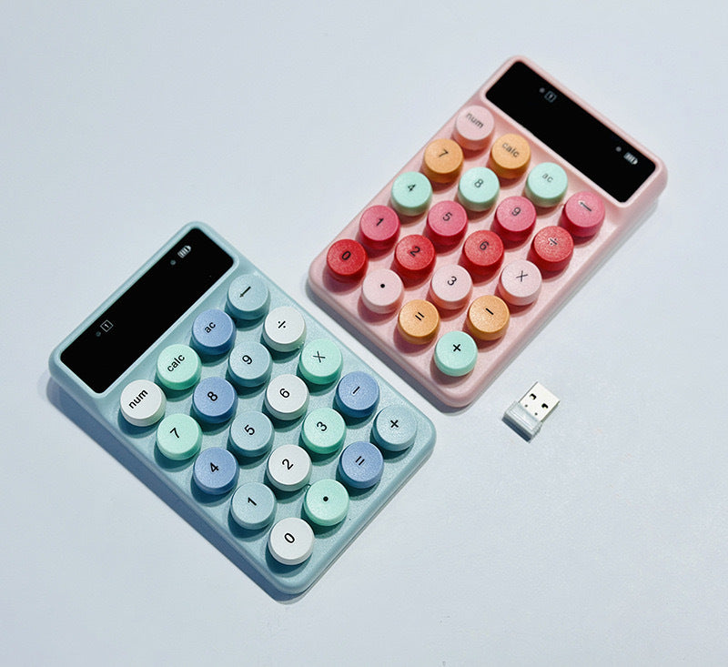 Mini-portable Complex New Q3 Wireless Digital Macaron Color Keyboard