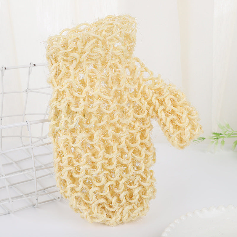 Jute Gloves Bath Foaming Bath Towel