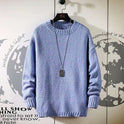 Men's Crew Neck Sweater Korean Style Trend Autumn