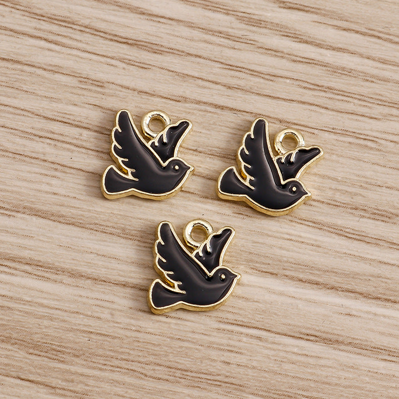 Cartoon Fashion Alloy Peace Dove Pendant