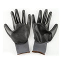 Gray Black Polyester Nitrile Palm Coated Labor Gloves Fine Operation