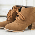 Fashion Martin Boots Suede High Heels