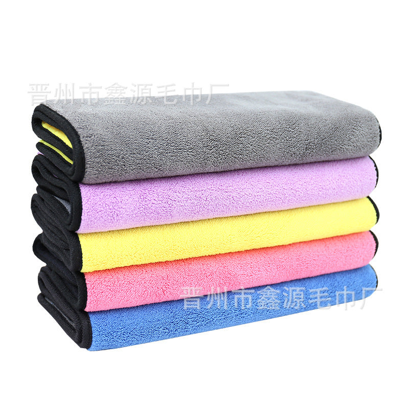 Car Wash Towel High Density Coral Fleece Two-tone Thickening