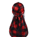 European And American Popular Artificial Silk Plaid Strap Pirate Hat