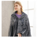 Winter Flannel Heated Blanket Cold Protection Body Warmer Usb Heated Warm Shawl Electric Heated Plush Blanket