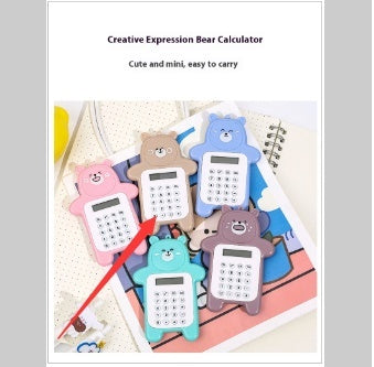 Cartoon Bear Calculator Student Mini-Portable