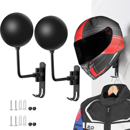 Universal Motorcycle Helmet Rack Wall-mounted Rotating Display Applicable To A Variety Of Desktop Punch-free