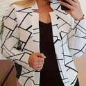 Women's Long Sleeved Shirt Suit Jacket