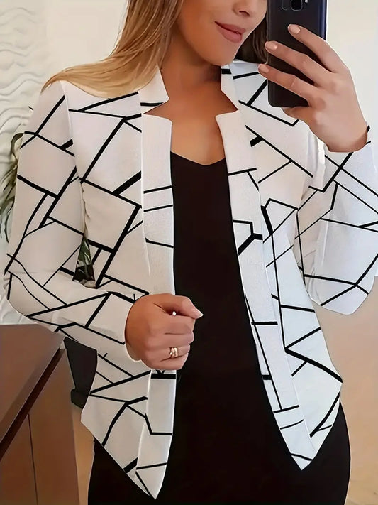 Women's Long Sleeved Shirt Suit Jacket