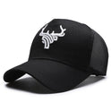 Deer Head Rear Mesh Tall Crown Baseball Cap Men's Summer Breathable