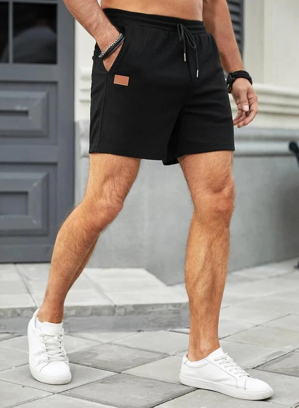 Solid Color Daily Loose Shorts Men's Sports Casual Pants