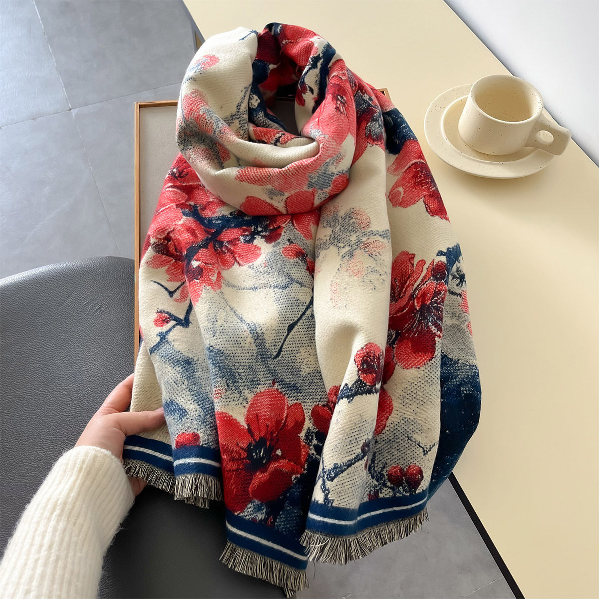 Autumn And Winter Warm Scarf All-matching Youthful-looking