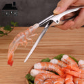 Shrimp Peeler Kitchen Appliances Portable Stainless Steel Shrimp Deveiner Lobster Practical Kitchen Supplies Fishing Knife Tools