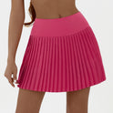 Casual Stretch High Waist Fashion Quick-drying Double-layer Pleated Skirt