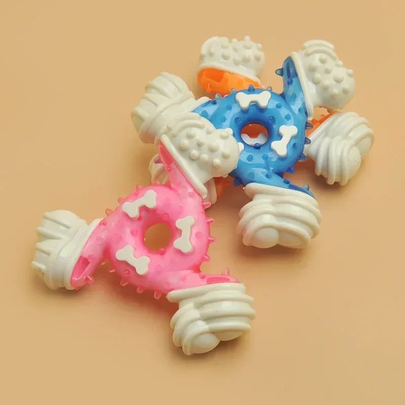 Pet Toy Triangle Bone Grinding Teeth, Durable, Clean Teeth, And Bite Glue Training For Dogs Biting Toys As A Relieving Tool