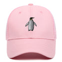 Penguin Embroidery 6 Mesh Baseball Hat Men And Women Outdoor Sunshade