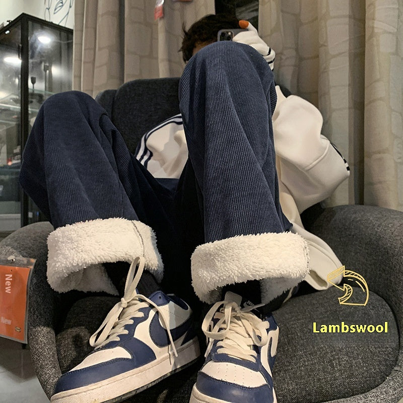 American Corduroy Sweatpants Men's Winter