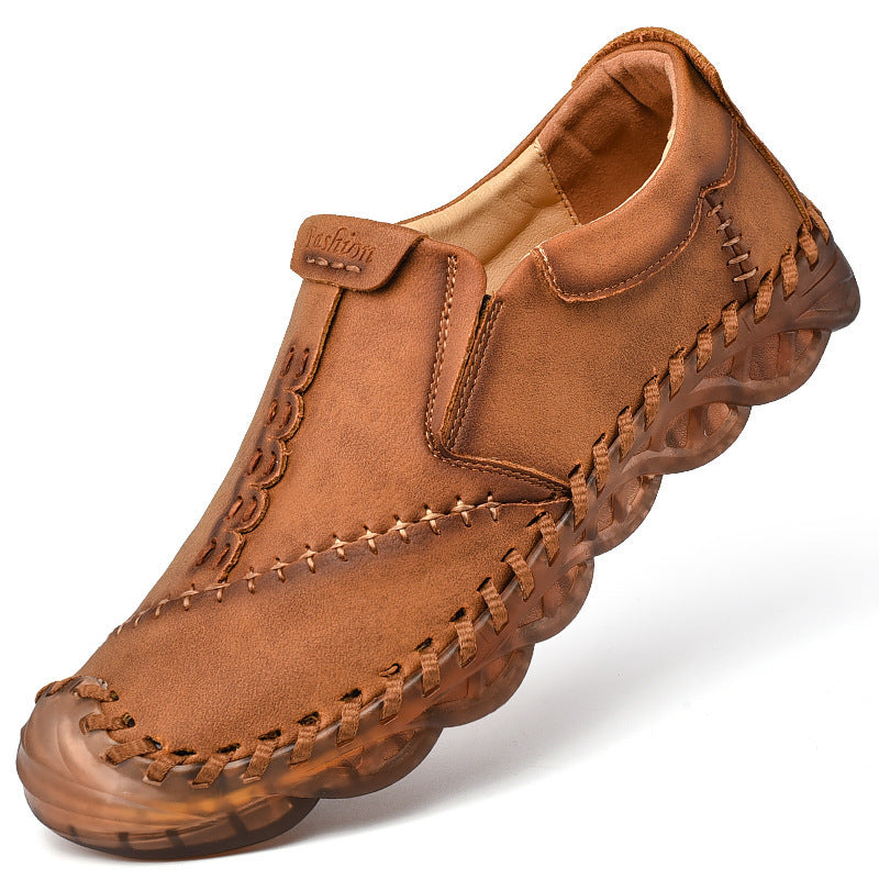 Super Fine Reinforced Leather Gommino Slip-on Casual Shoes