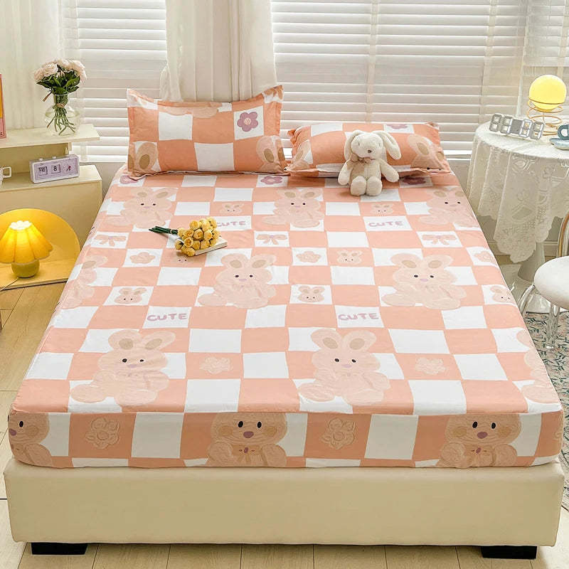 Dust Mattress Protective Cover Three-piece Bed Sheet Set