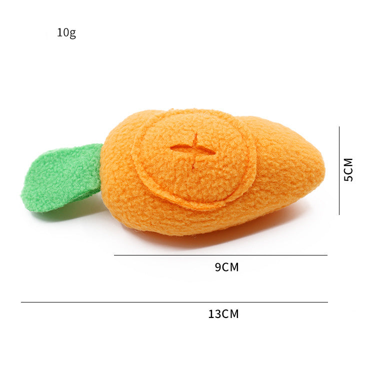 Pet Carrot Toy Dog Cat Rabbit Smell Hidden Food Find Food Interactive Game Sound Toy