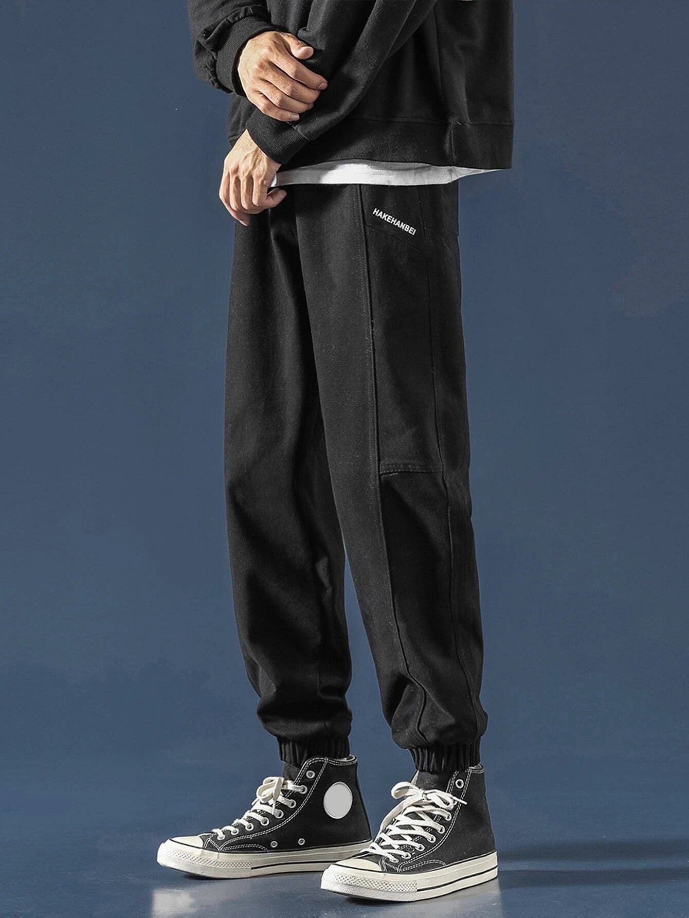 Drawstring Overalls Loose-fitting Sports Pants With Small Feet For Boys