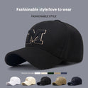 Four Seasons M Letter Embroidered Peaked Cap