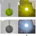 Basketball Reflective Pendant School Bag Ornament