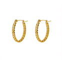 Retro Stud Earrings Female Niche Gold