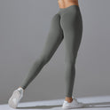 Seamless Back V Waist Peach Hip Shaping Training Yoga Pants Sports Running Hip Shaping Fitness Pants