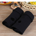 Double Black Keep Warm Pure Color Half Finger Winter Cotton Gloves