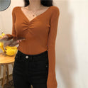 Autumn And Winter New Slim Long-sleeved French Style Sweater