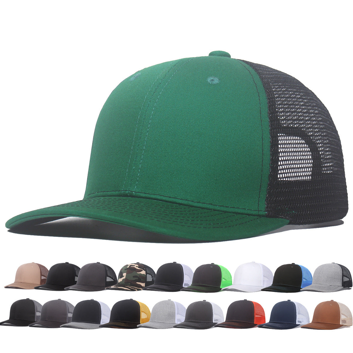 Baseball Slightly Curved Wide Brim Breathable Peaked Cap