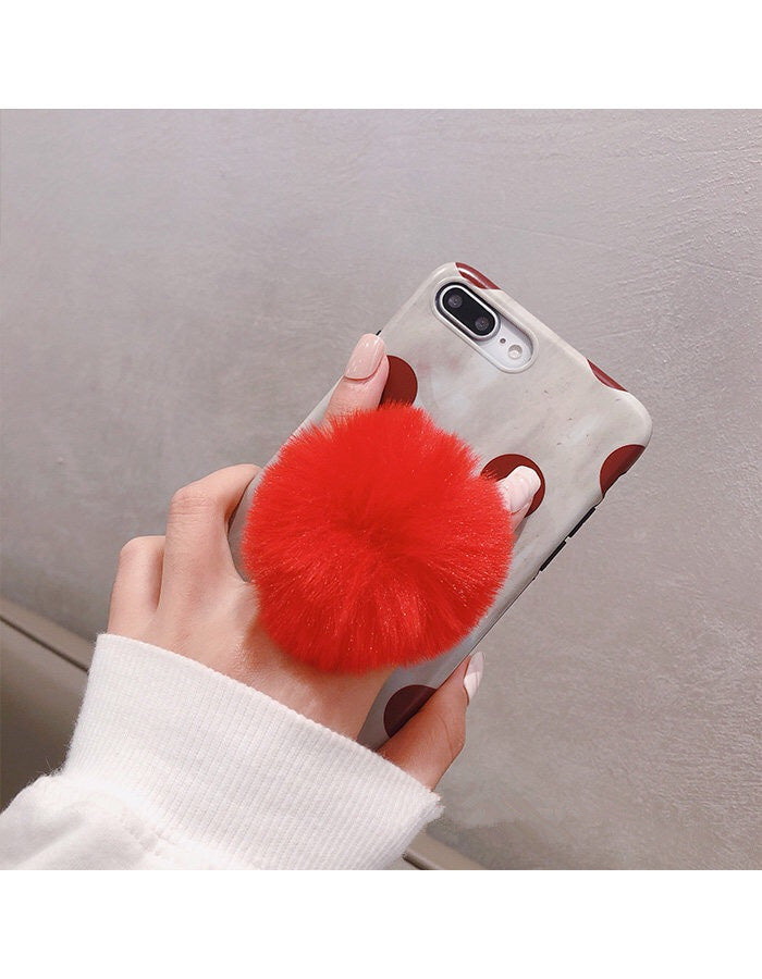 Plush Ball Is Suitable For Mobile Phone Holder