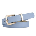 Simple Lady Candy Color Elegant Decoration Belt Gold Buckle Fashion All-match Student