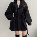 Hepburn Style Woolen Coat For Women