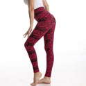 Women's Fashionable Knitted Jacquard Plus-sized Plus-sized Skinny Ankle-length Pants