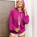 Women's Fashion Hooded Jacquard Sweater Top